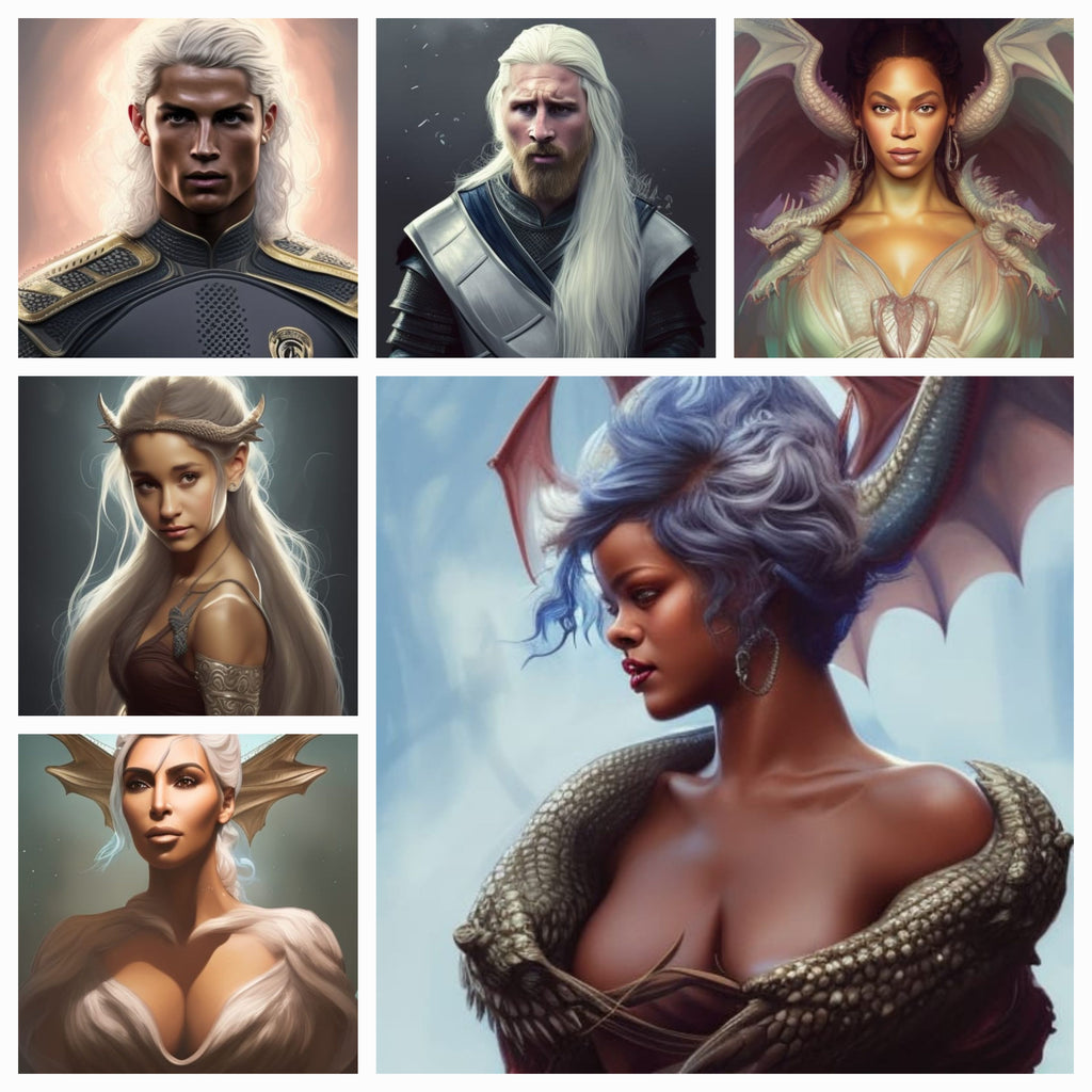 Celebrity ai art framed posters