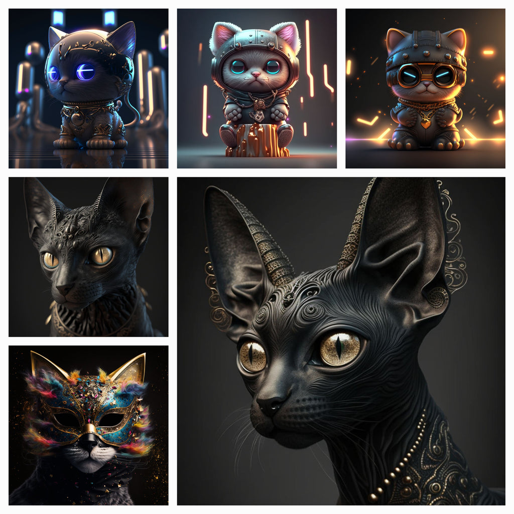Ai Cats art collection