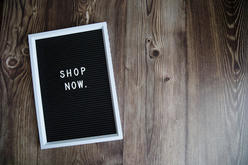 shop now sign